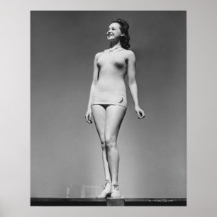 Kvinnor i Swimkostym Poster
