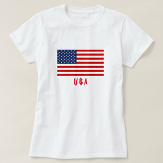 Kvinnor i T-Shirt USA