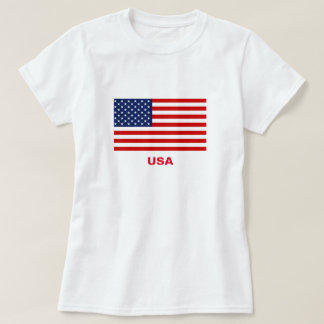 Kvinnor i T-Shirt USA