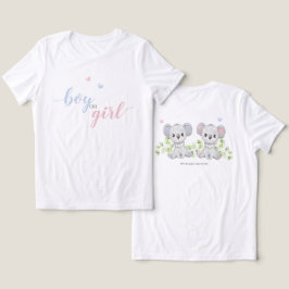 Kvinnor i T-Shirts för Koala Gender Reveal Party.