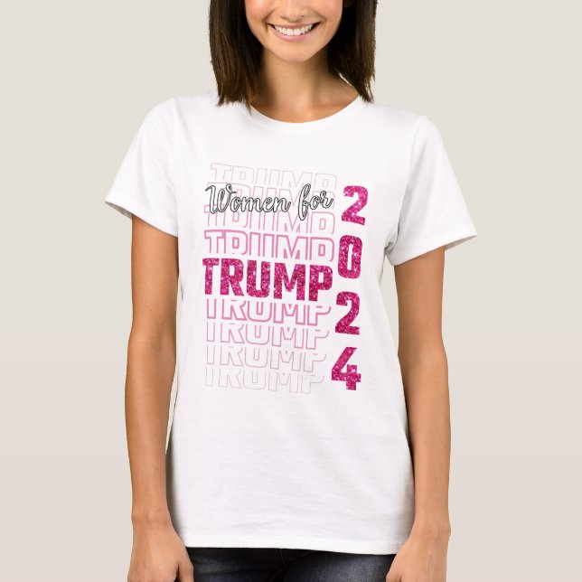 Kvinnor i trump 2024 t shirt (Framsida)