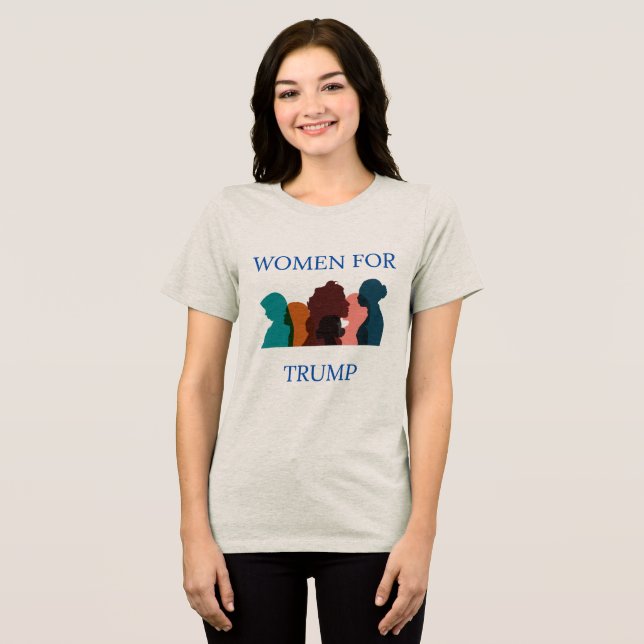 Kvinnor i Trump T Shirt (Framsida Full)