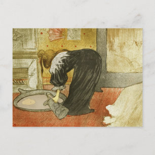 Kvinnor i Tub av Henri de Toulouse-Lautrec Vykort