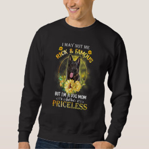 Kvinnor i tysk shepherd jag kanske inte är Rik och Lång Ärmad Tröja