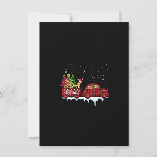 Kvinnor i tyska Shepherd Hund jul Red Play Tru Inbjudningar (Framsida)