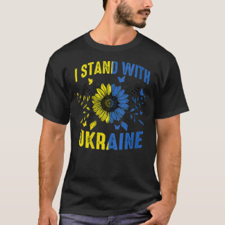 Kvinnor i Ukraina Flagga Solros Ukraina Älskare VN T Shirt
