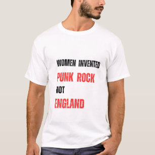 Kvinnor i uppfört Punk sten, inte england T Shirt