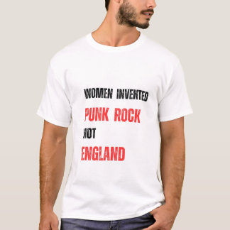 Kvinnor i uppfört Punk sten, inte england T Shirt