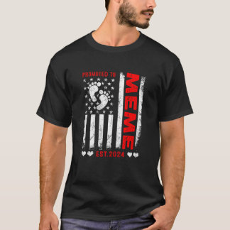 Kvinnor i USA, amerikansk Flagga som främjats till T Shirt