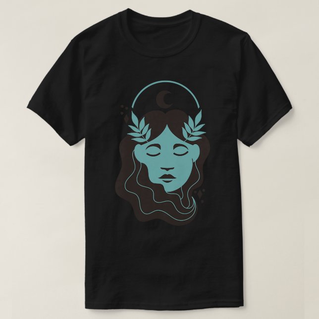 Kvinnor i Våg, akrologi Horoscope Kvinnor Tonåring T Shirt (Design framsida)