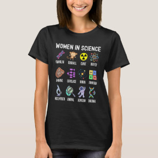 Kvinnor i vetenskap - kvinnligt stympade flickor t shirt