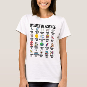 Kvinnor i vetenskapens kemist biologi fysik Scienc T Shirt