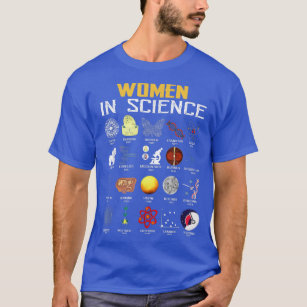 Kvinnor i vetenskaplig nunykemi, biologi, fysik t shirt