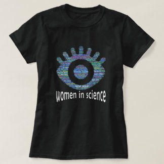 Kvinnor i vetenskapsflickorna Öga Ord fyllningsdes T Shirt