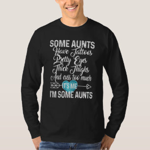 Kvinnor i vissa Moster har tatueringar Söt Ögon & T Shirt