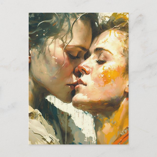 Kvinnor i vykort för Kärlek (Framsida)