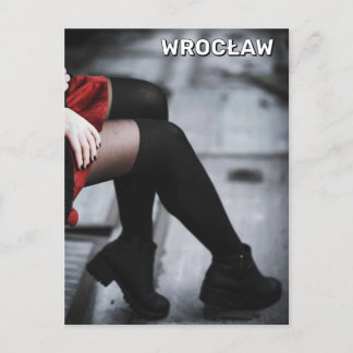 Kvinnor i Wrocław, Polen Vykort