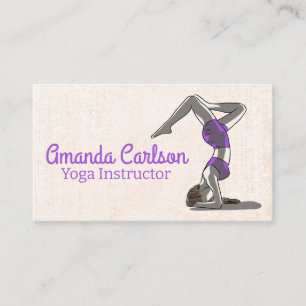 Kvinnor i Yoga Pose Visitkort
