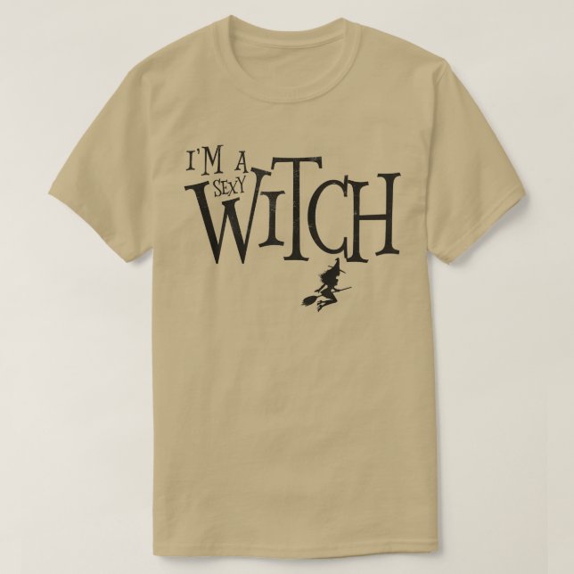Kvinnor Im A Sey Witch Funny Halloween Womens Outf T Shirt (Design framsida)
