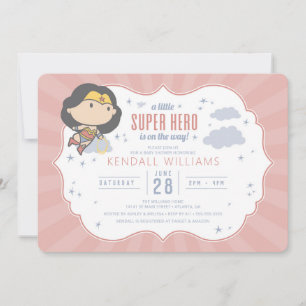kvinnor Inbjudan till Toppen Hero Baby Shower