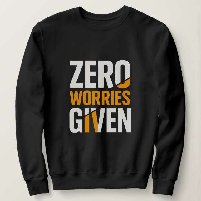 Kvinnor inga bekymmer givna t shirt (Design framsida)