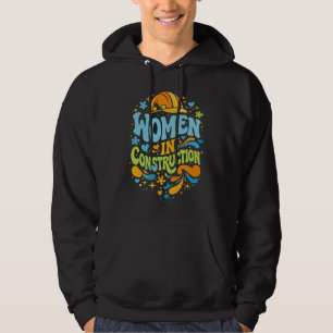 Kvinnor Inom Bygg Retro Empowerment Hoodie