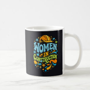 Kvinnor Inom Bygg Retro Empowerment Kaffemugg