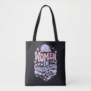 Kvinnor Inom Bygg Retro Empowerment Tygkasse