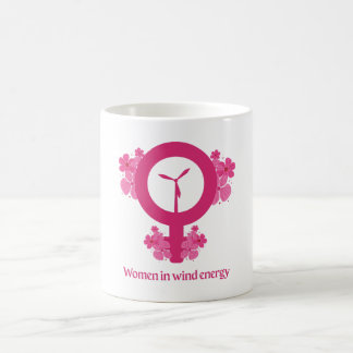 Kvinnor inom vindenergi – feministisk gåva kaffemugg