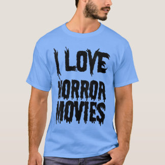 Kvinnor Jag älskar skräckfilmer Rolig skräckfilm ä T Shirt