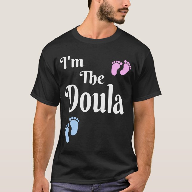 Kvinnor jag är Doula Labor Coach Midfru Gif Baby T Shirt (Framsida)