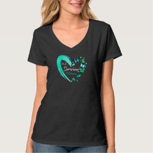 Kvinnor Jag Är En Pcos-överlevande Medvetenhet Tea T Shirt