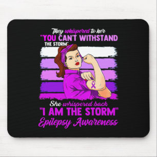 Kvinnor jag är Storm Epilepsy Awareness Warrior Musmatta