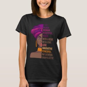 Kvinnor jag är svarta kvinnor Vackra Magic Proud T Shirt