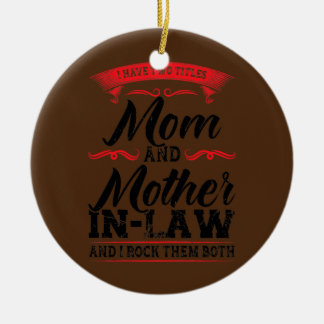 Kvinnor jag har svärmor mamma i juridik julgransprydnad keramik