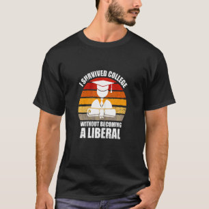 Kvinnor Jag överlevde college utan att bli en libe T Shirt
