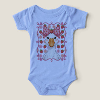 Kvinnor Jordgubb Gås Sommar Båge T Shirt