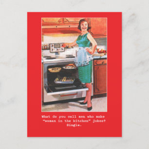 Kvinnor "Just for roligt" Man Joke Card Vykort