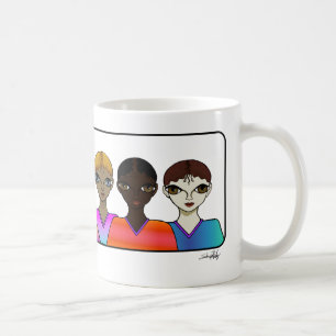 Kvinnor justerade. Mugg
