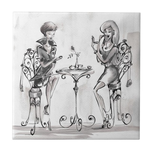 Kvinnor Kakelplatta (Framsidan)