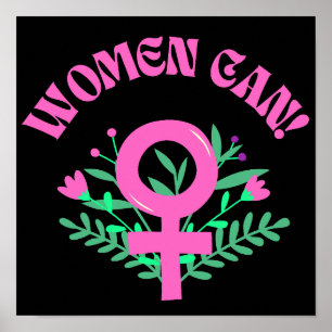 Kvinnor kan feminisera poster