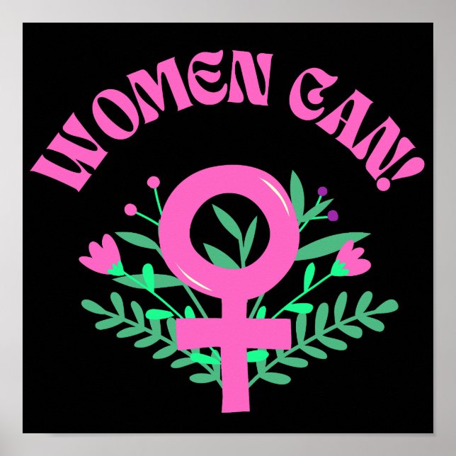 Kvinnor kan feminisera poster (Framsidan)