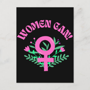 Kvinnor kan feminisera vykort