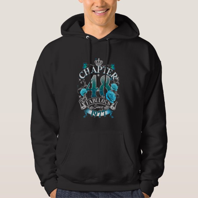 KVINNOR Kapitel 48 Fabulous sedan 1977 48 Birthda Hoodie (Framsida)