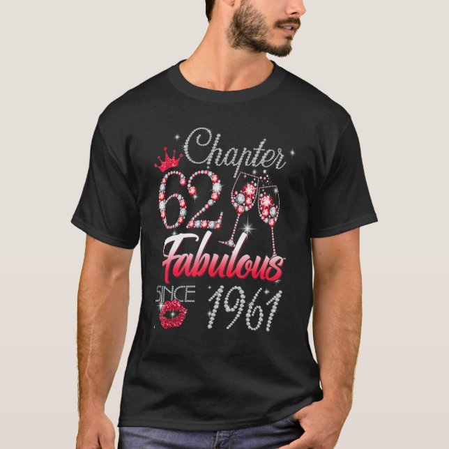 KVINNOR Kapitel 62 Fabulous sedan 1961 62 Birthda T Shirt (Framsida)