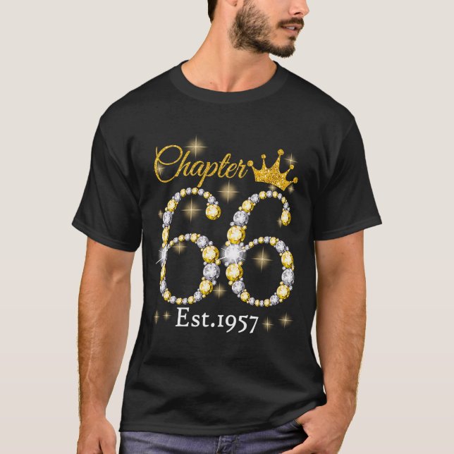 KVINNOR Kapitel 66 Fjäderfä Sedan 1957 66:e födels T Shirt (Framsida)