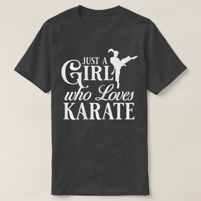 Kvinnor Karate Fighter Black Bälte Lesson Utbildni T Shirt (Design framsida)