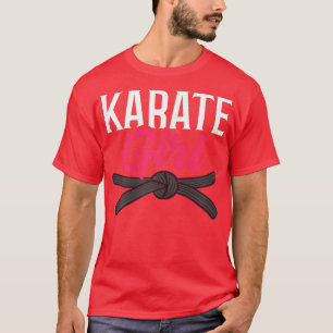 Kvinnor Karate Fighter Black Bälte Lesson Utbildni T Shirt