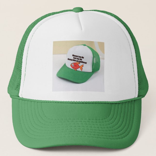 Kvinnor Kärlek jag fiskar fruktar mig Human Manar  Keps (Framsida)