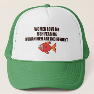 KVINNOR KÄRLEK ME FISH FRUKTAR MIG HUMAN MANAR hat Keps